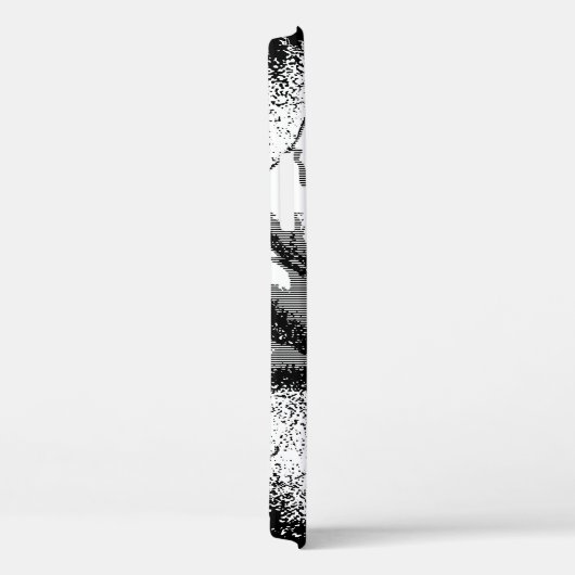 Coques Case-Mate iPhone Art Rose Noir Et Blanc (Verso / Droite)