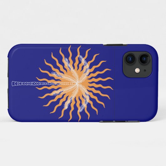 Coques Case-Mate iPhone Art super vibre palmier art déco (Dos (Horizontal))