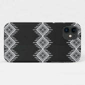 Coques Case-Mate iPhone Art tribal noir et blanc (Dos (Horizontal))