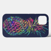 Coques Case-Mate iPhone Art Tropical Ananas coloré (Verso (horizontal))