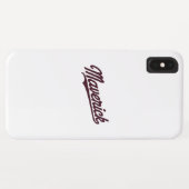 Coques Case-Mate iPhone Art typographique de Maverick (Dos (Horizontal))