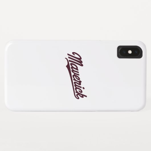 Coques Case-Mate iPhone Art typographique de Maverick (Dos (Horizontal))