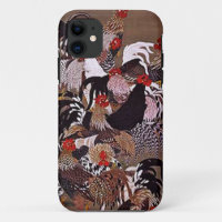 Art vintage de coqs
