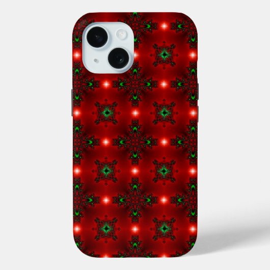 Coques Case-Mate iPhone Artdeco de Noël en style rétro (Verso)