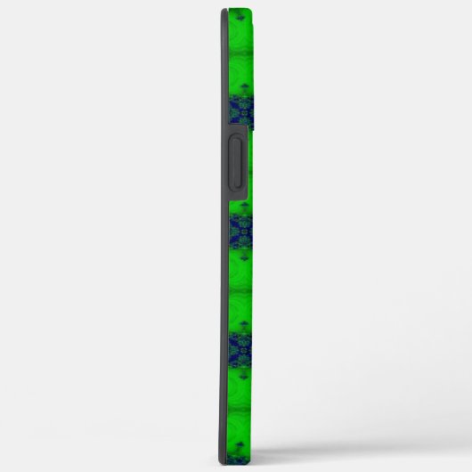 Coques Case-Mate iPhone Artdeco en vert et bleu (Verso / Droite)