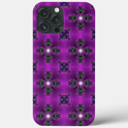 Coques Case-Mate iPhone Artdeco Fleurs Abstraites et étoiles (Verso)