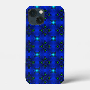 iPhone 13 Mini Case Artdeco Fleurs Abstraites et étoiles
