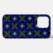 Coques Case-Mate iPhone Artdeco Fleurs Abstraites et étoiles (Verso (horizontal))