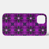 Coques Case-Mate iPhone Artdeco Fleurs Abstraites et étoiles (Verso (horizontal))