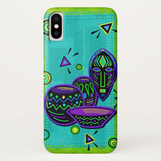 Coques Case-Mate iPhone Artifact African Pop Art (Dos)