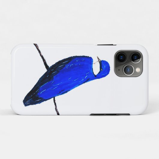 Coques Case-Mate iPhone Artisan Arbre Bleu Arbre Aiguille (Dos (Horizontal))