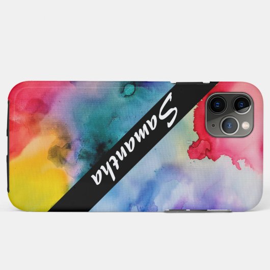 Coques Case-Mate iPhone Artisan Creative Splashes de l'aquarelle (Dos (Horizontal))