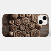 Coques Case-Mate iPhone Artisan Woven Geometric Shapes Phone Case - Rustic (Verso (horizontal))
