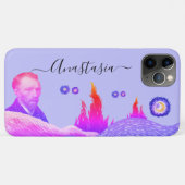 Coques Case-Mate iPhone artist Starry Night editable violet (Dos (Horizontal))