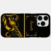 Coques Case-Mate iPhone Artiste d'or en beauté guitare (Verso (horizontal))