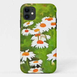 Case-Mate iPhone Case Artistic Bright and Colorful White Garden Daisies