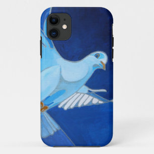 Case-Mate iPhone Case Artistique Dove Outline Art En Bleu Cérulean