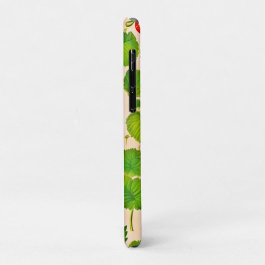 Coques Case-Mate iPhone Artwork de fraises dadaïstes (Dos/Gauche)