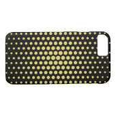 Coques Case-Mate iPhone Arylide jaune Techno Dots moderne Noir (Dos (Horizontal))