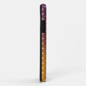 Coques Case-Mate iPhone Asanoha japonais traditionnel Imprimé Bourgogne et (Dos/Droite)