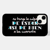 Coques Case-Mate iPhone Así de bien a los 40 (Verso (horizontal))