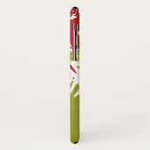 Coques Case-Mate iPhone Asiatique Oriental Chinois Rouge Bambou Feuille Co (Dos/Gauche)