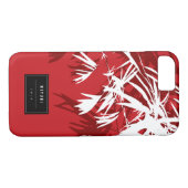 Coques Case-Mate iPhone Asiatique Oriental Chinois Rouge Bambou Feuille Co (Dos (Horizontal))