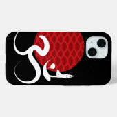 Coques Case-Mate iPhone Asiatique Red Sun Yoga & Moderne Zen Calligraphie  (Verso (horizontal))