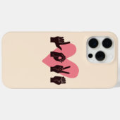 Coques Case-Mate iPhone ASL Love IV - Saint-Valentin (Verso (horizontal))