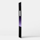 Coques Case-Mate iPhone Aspect d'aluminium brossé violet brillant (Verso / Droite)