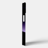 Coques Case-Mate iPhone Aspect d'aluminium brossé violet brillant (Verso / Droite)