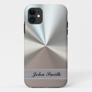 Coque iPhone 11 Aspect en acier cool