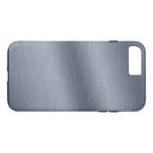 Coques Case-Mate iPhone Aspect en acier inoxydable brossé (Dos (Horizontal))