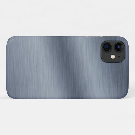 Coques Case-Mate iPhone Aspect en acier inoxydable brossé (Dos (Horizontal))