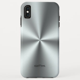 Case-Mate iPhone Case Aspect en acier inoxydable en argent métallique