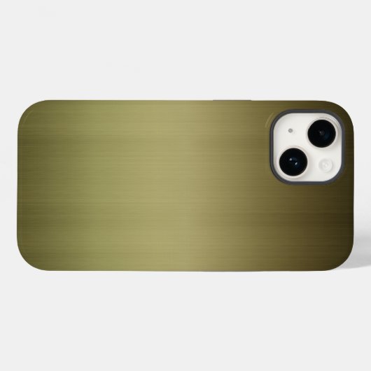 Coques Case-Mate iPhone Aspect en laiton brossé (Verso (horizontal))