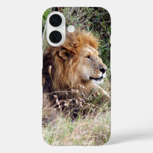 Coques iPhone 16 aspect lion