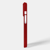 Coques Case-Mate iPhone Aspect métallique brillant rouge acier inoxydable (Verso / Gauche)