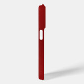 Coques Case-Mate iPhone Aspect métallique brillant rouge acier inoxydable (Verso / Droite)