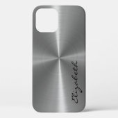 Coques Case-Mate iPhone Aspect métallique en acier inoxydable (Verso)