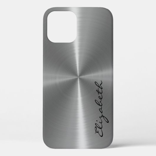 Coques Case-Mate iPhone Aspect métallique en acier inoxydable (Verso)
