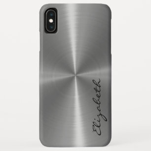 Case-Mate iPhone Case Aspect métallique en acier inoxydable