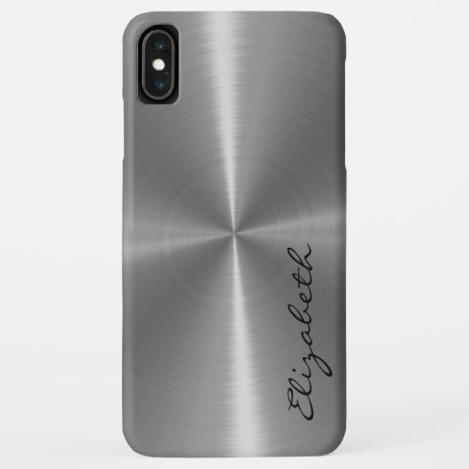 Coques Case-Mate iPhone Aspect métallique en acier inoxydable (Dos)