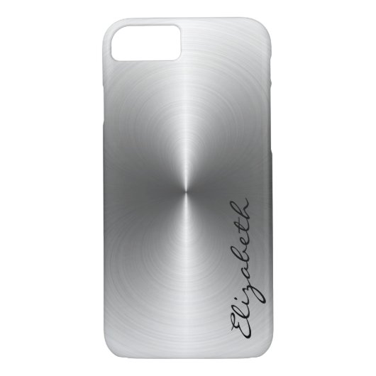 Coques Case-Mate iPhone Aspect métallique en acier inoxydable (Dos)