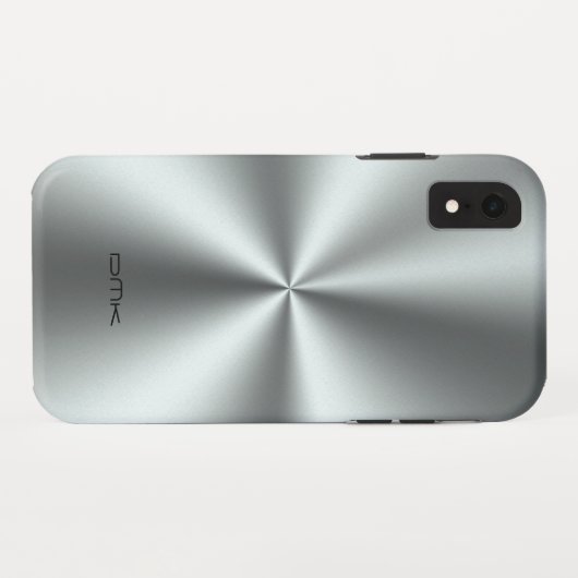 Coques Case-Mate iPhone Aspect métallique en acier inoxydable (Dos (Horizontal))