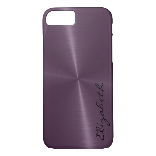 Coques Case-Mate iPhone Aspect métallique en acier inoxydable (Dos)