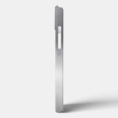 Coques Case-Mate iPhone Aspect métallique en acier inoxydable gris-argent (Verso / Gauche)