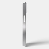 Coques Case-Mate iPhone Aspect métallique en acier inoxydable gris-argent (Verso / Droite)