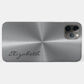Coques Case-Mate iPhone Aspect métallique en acier inoxydable métallique (Dos (Horizontal))