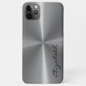 Coques Case-Mate iPhone Aspect métallique en acier inoxydable métallique (Dos)